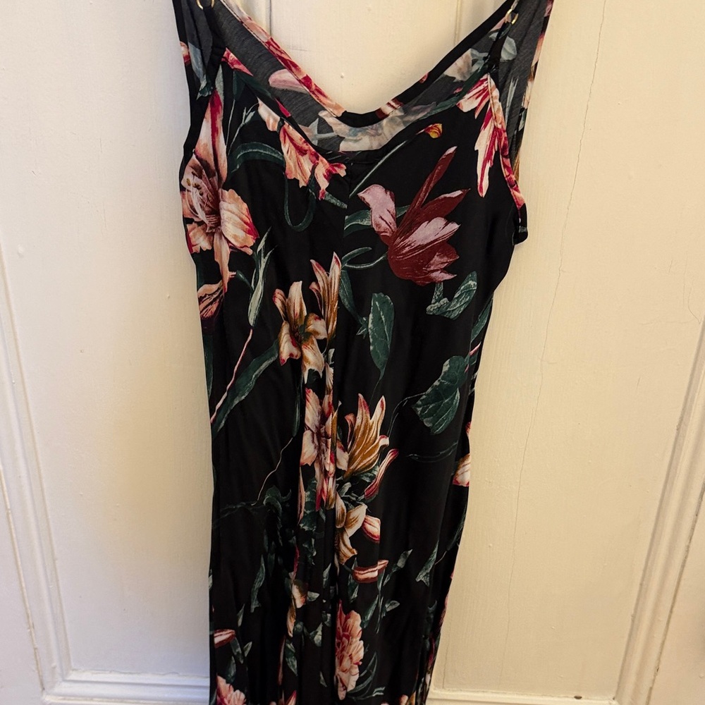 Nation LTD Floral Black Midi Dress - Picture 3 of 4